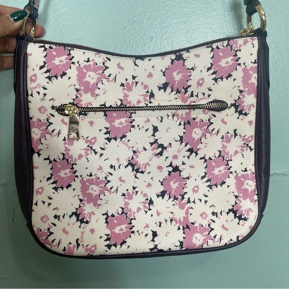 Coach Daisy Print Chaise 61 Crossbody Floral Pink White Purple L1979 89471 - Picture 8 of 14
